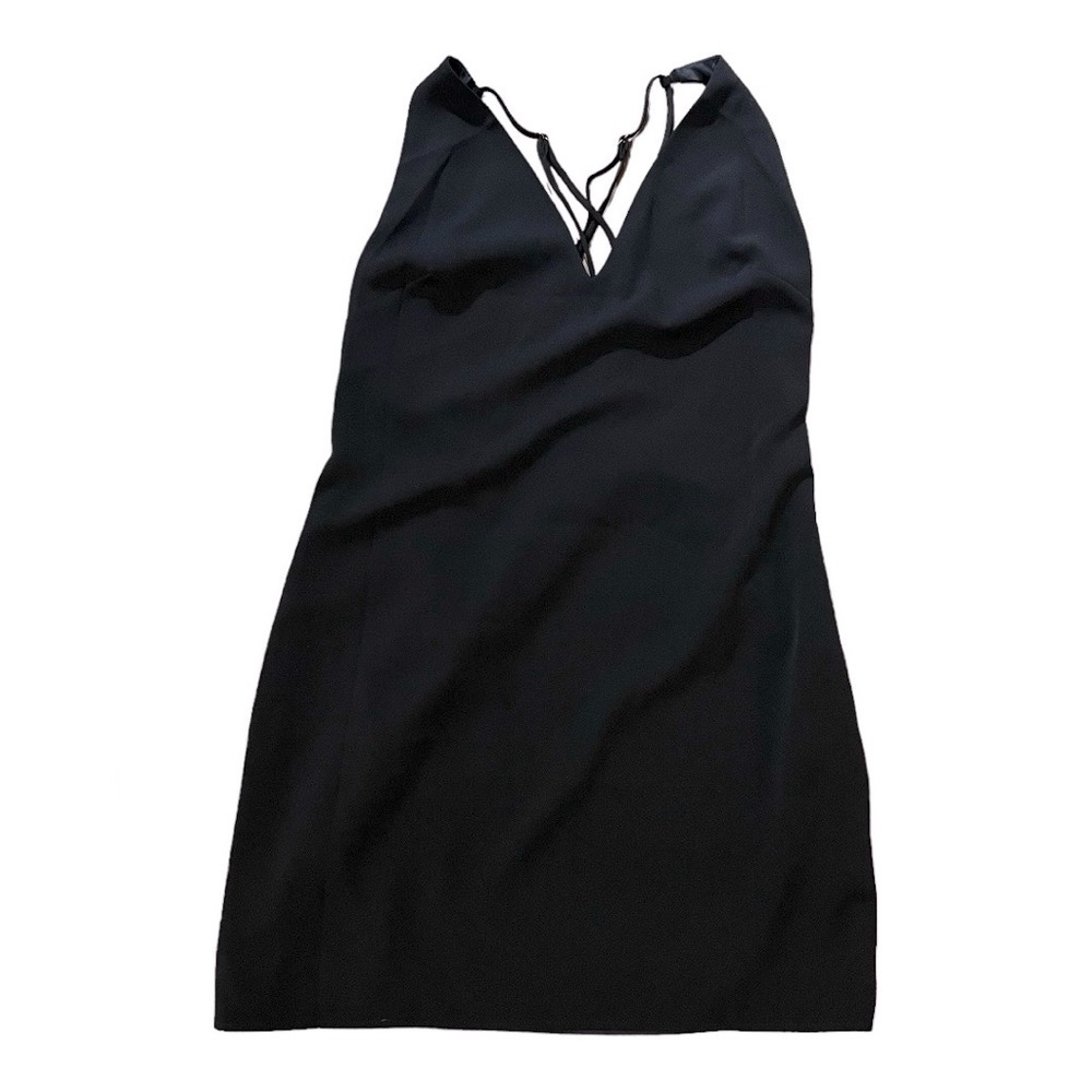 LOVERS + FRIENDS Black Mini Cross Back Dress Size Medium